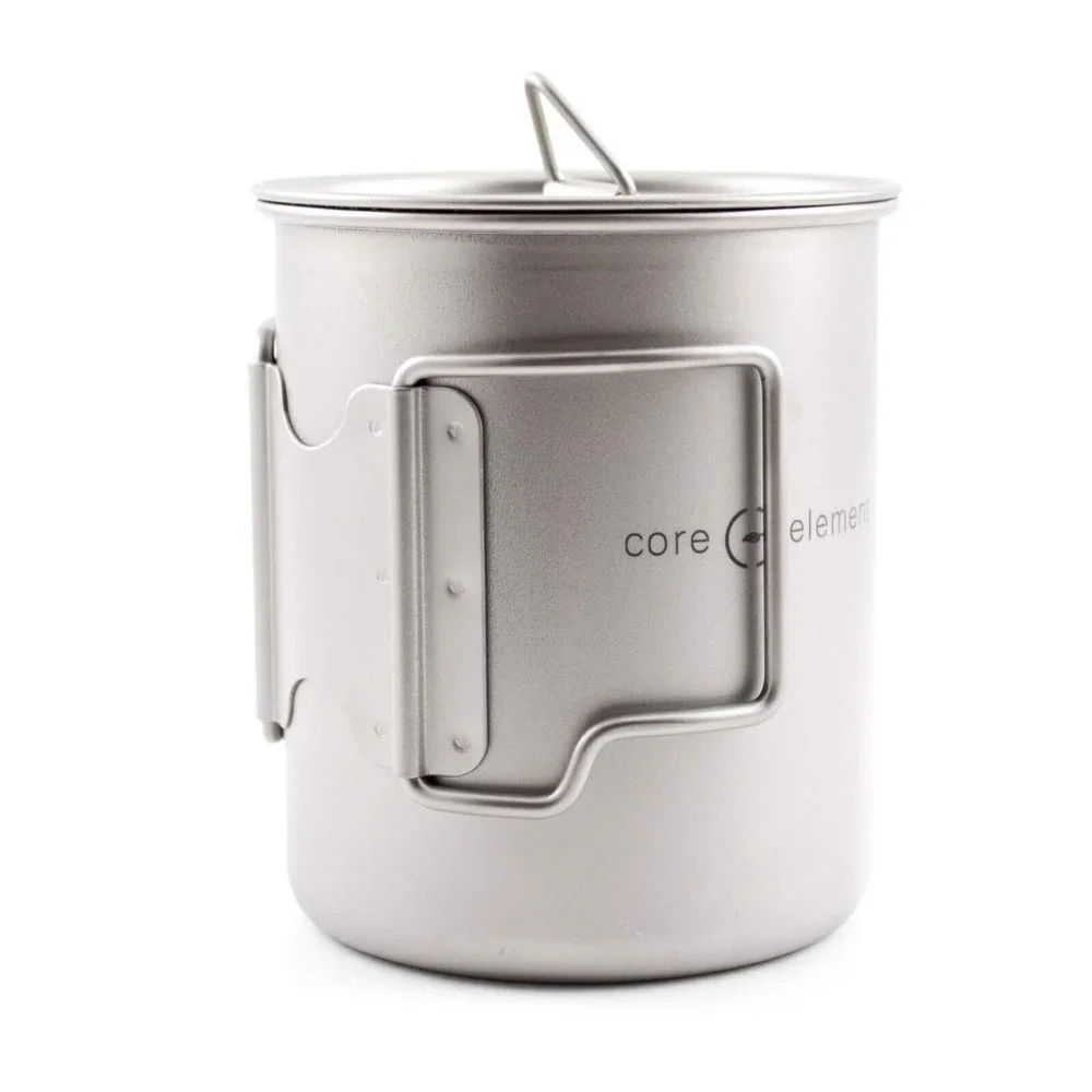 2 PACK Titanium Cookware Set Mug 15oz 450ml‎ + 25oz 750ml Cup Mug Ultralight